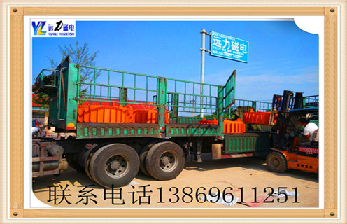 大同電磁除鐵器使用現場吸力大客戶喜 大同電磁除鐵器使用現場吸力大客戶喜